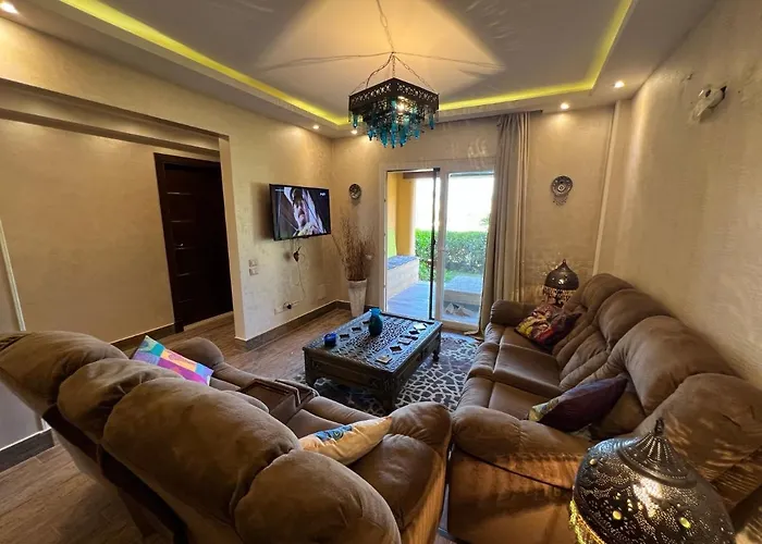In Mountain View Sokhna 1 Luxurious With Garden 3 Bedrooms With Ac, 2 Bathrooms, Heated Pool, Families Only